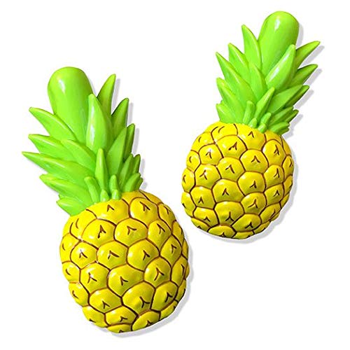 O2Cool Bocaclips - Beach Towel Clips For Beach Chairs, Patio And Pool Accessories Clothes Pins Or Bag Clips - (Pineapple) 4 Clip