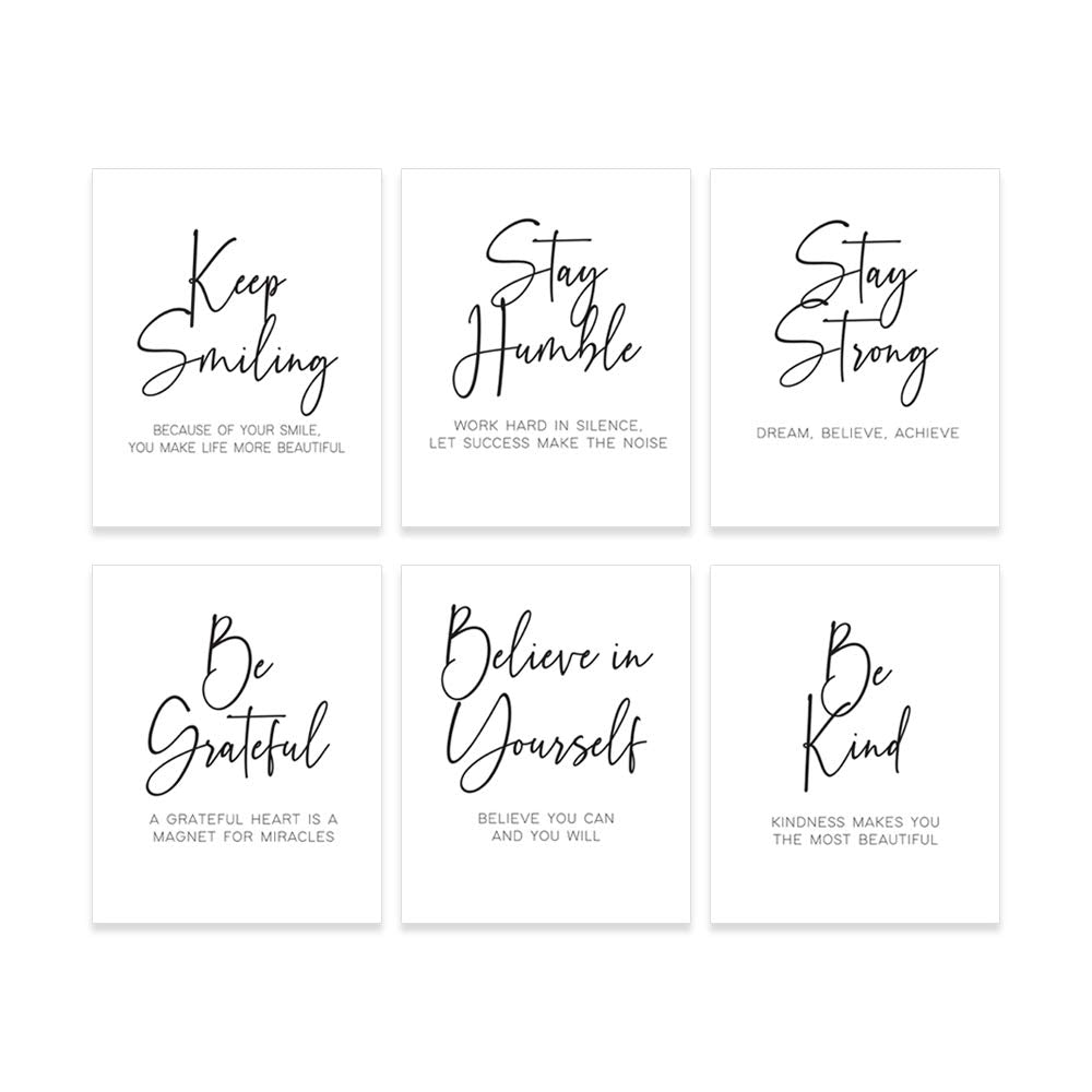 Mega Format Positive Affirmations Wall Decor, Inspirational Quotes Wall Art - Motivational Posters, Affirmation, Encouraging Pos