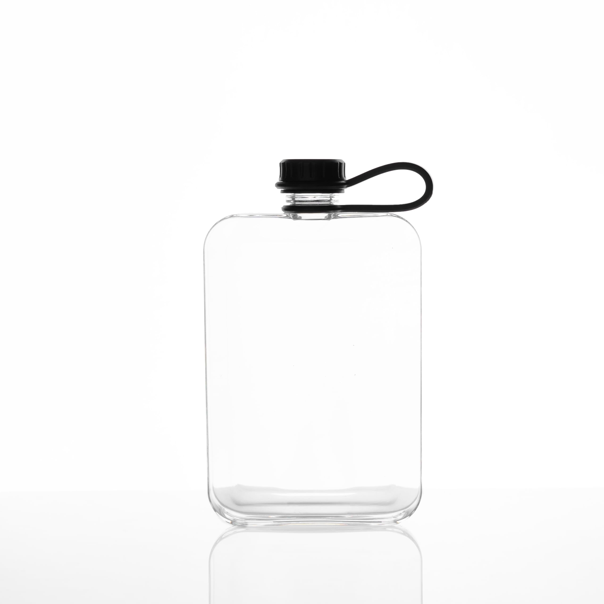 Outset Travel Flask, Clear Tritan Plastic Hidden Flask, 8.8 Ounce, BPA Free
