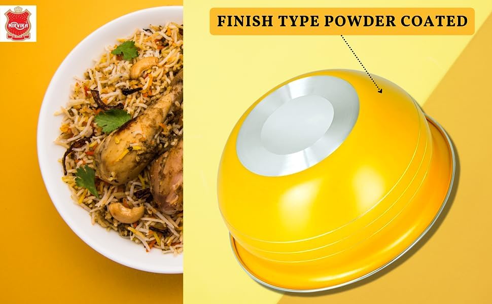 Handi Set Stainless Steel Bottom Handi Set/Cookware Set of 5 Pieces Without lid Cooking Serving Bowl biryani Milk Pot pan Size: