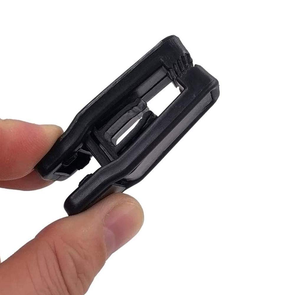 KISEER Plastic Baby Hanger Clips  40 Pcs Slim-line Finger Clips Set Clothes Hanger Velvet Hanger (Black)