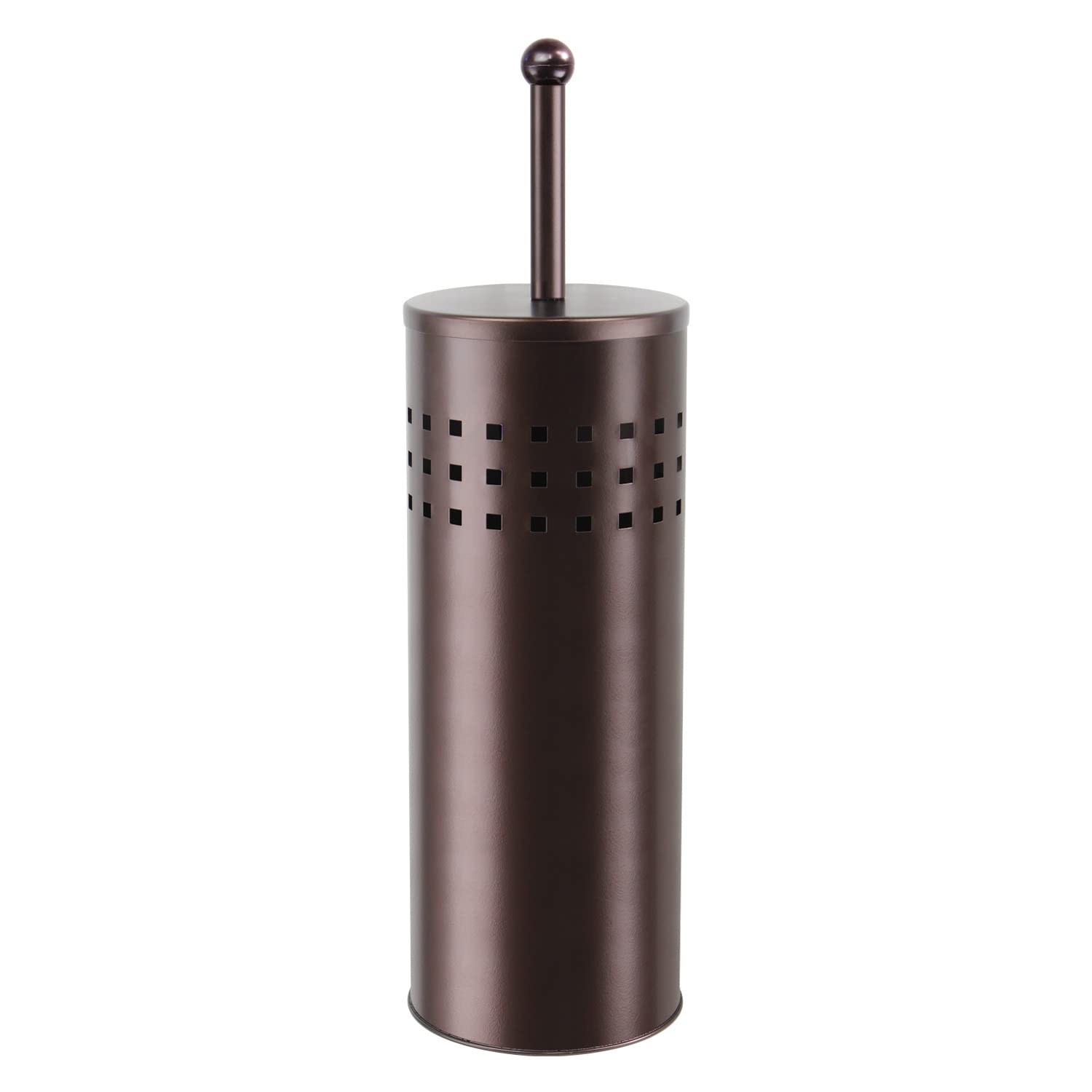Blue Donuts Toilet Plunger With Holder For Bathroom, Multi Drain Suitable Also For Bathtubs, Quick Dry (Bronze)