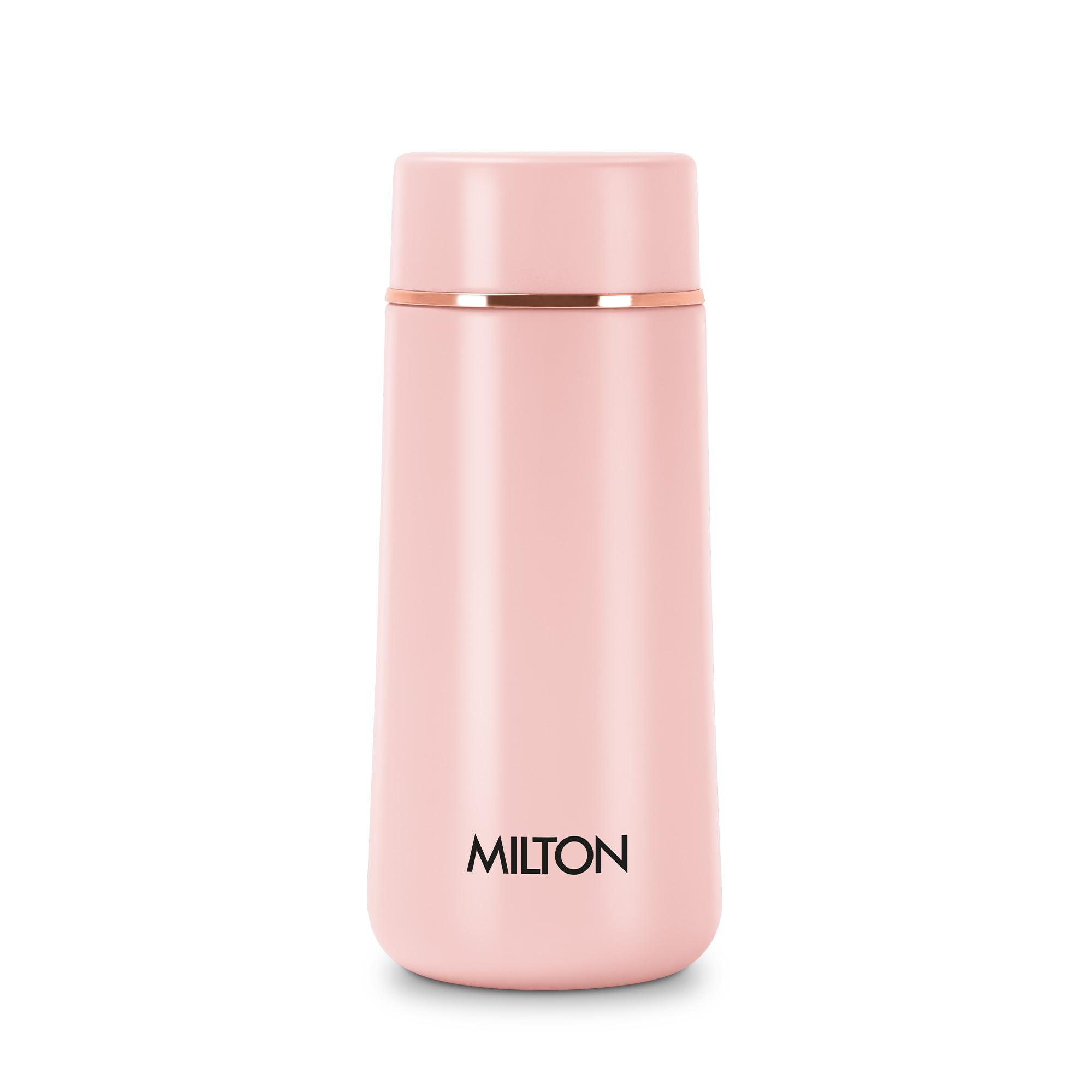 Milton Starlit 270 Thermosteel Insulated Water Bottle, 270 ml, Pink| Hot and Cold | Leak Proof | Office Bottle | Sports | Home |