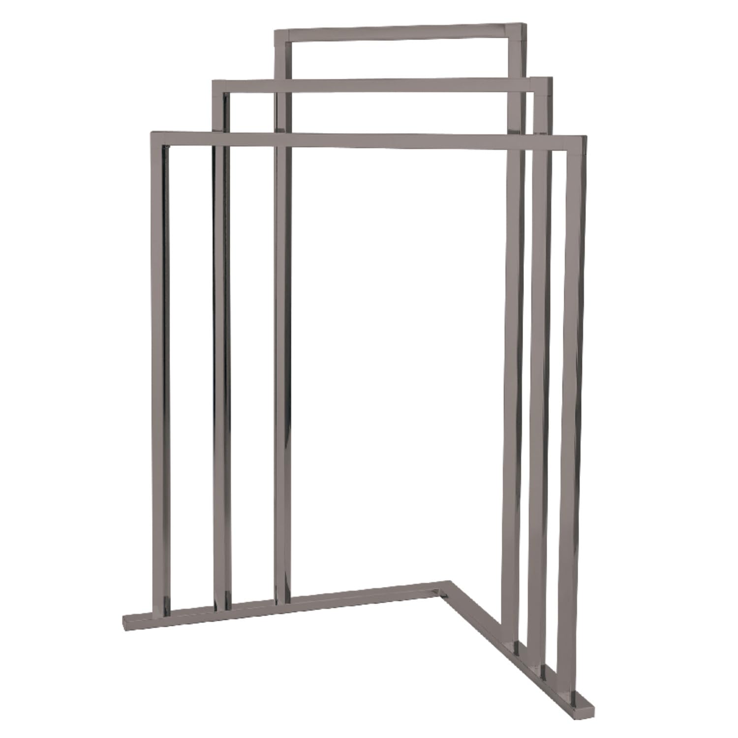 Kingston Brass SCC8278 L Shape 3-Tier Steel Construction Corner Towel Rack  Brushed Nickel