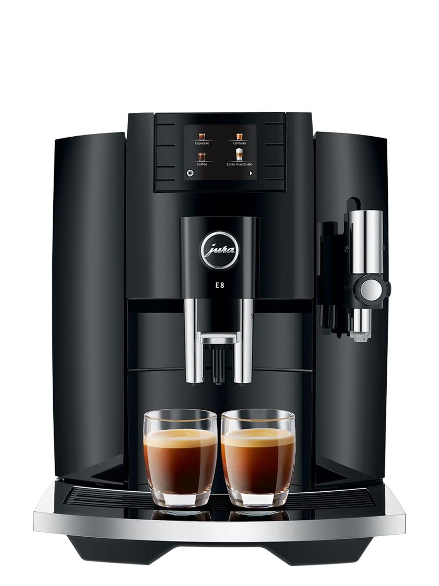 Jura E8 (Naa) 4Th Gen Automatic Coffee Machine (Piano Black)