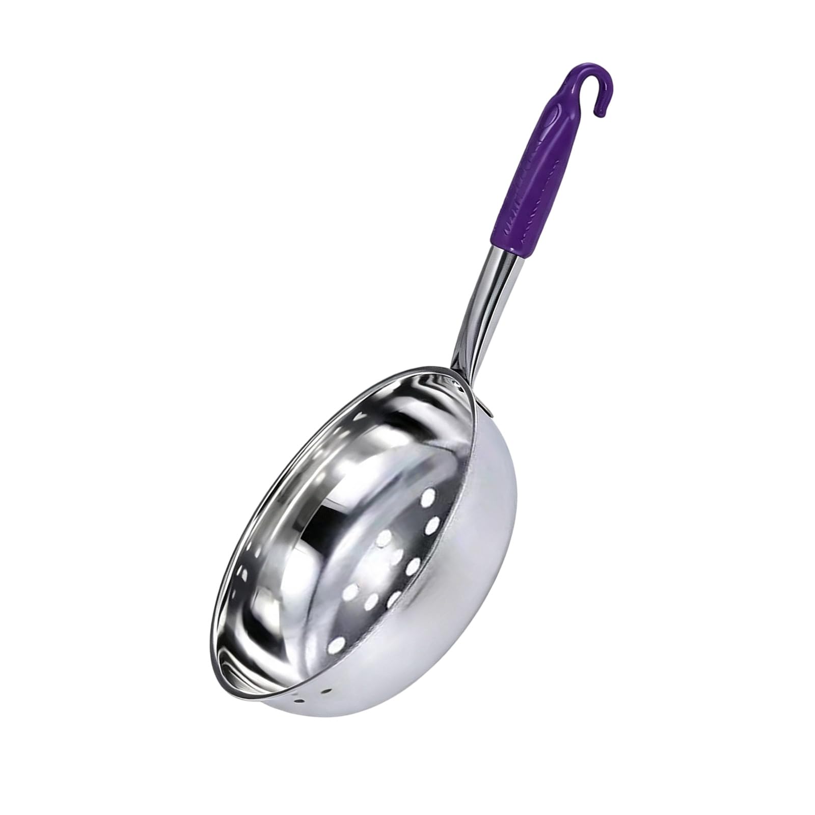 Handle Skimmer Ladle Stainless Steel Strainer with Large, 1mm