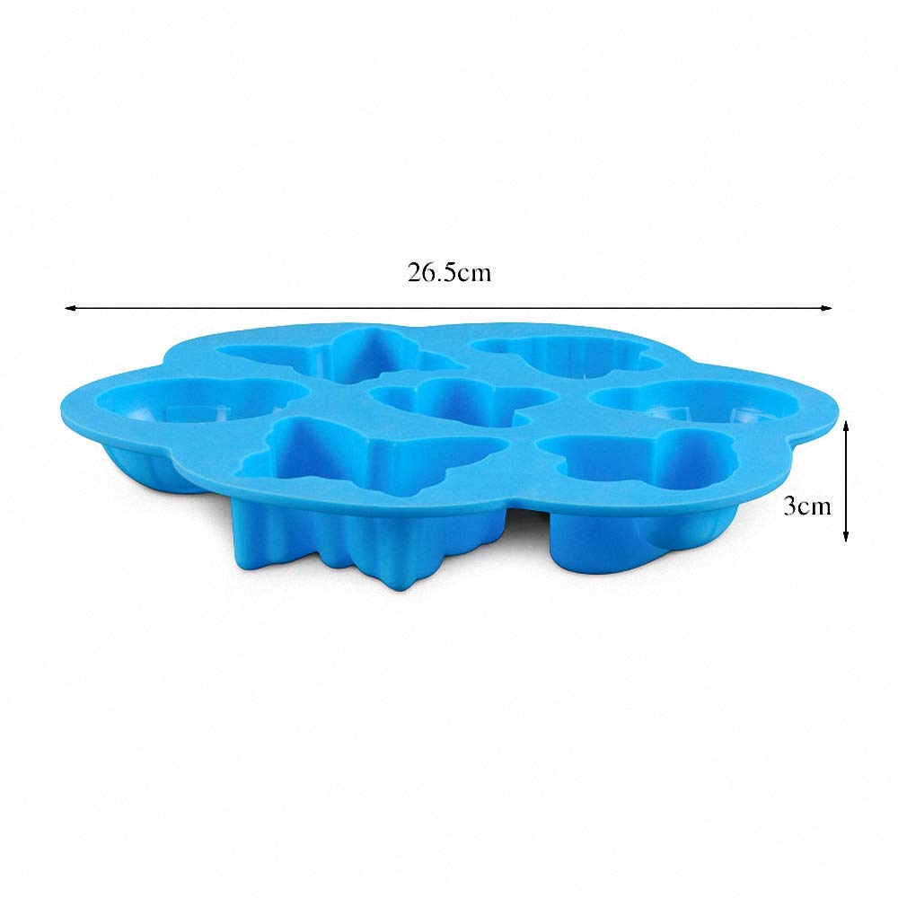 7 Jumbo Cavity Insect Baking Mold. Bee Butterfly Ladybug Cake Cupcake Dessert Baking Pan Chocolate Soap Pudding Jello Ice Cube T