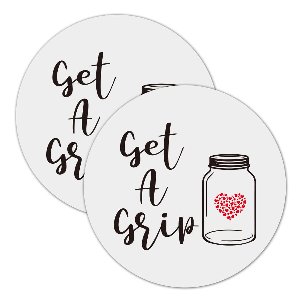 Get A Grip Silicone Jar Gripper Pads Round Coasters Multi-Purpose Non Slip Heat Insulation Bottle Lid Openers Gift For Seniors W