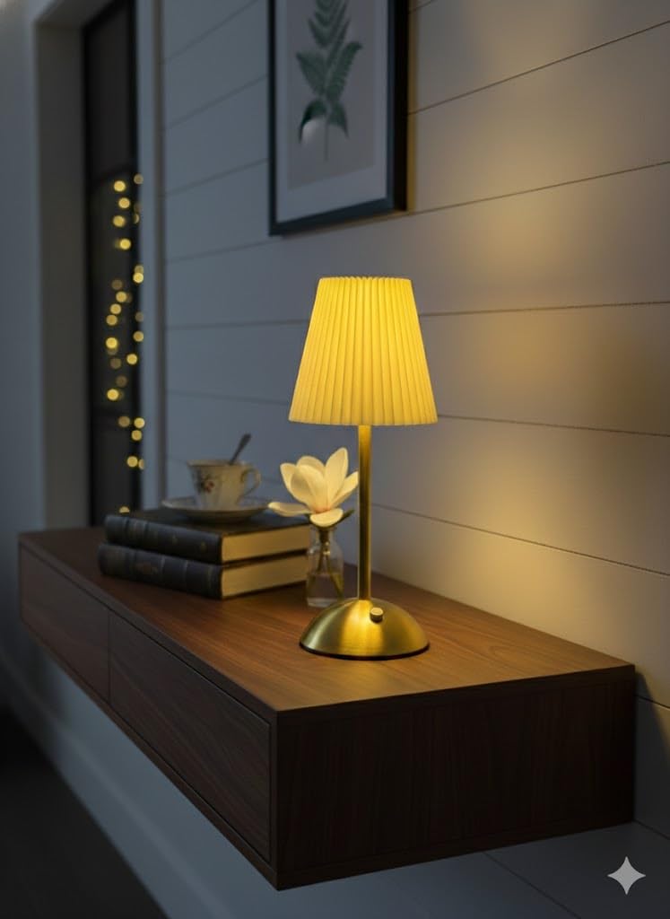 Imnishnay Portable Led Table Lamp With Touch Control | 3 Light Modes  Warm White, Cool White & Mixed Light | Modern Decorative 