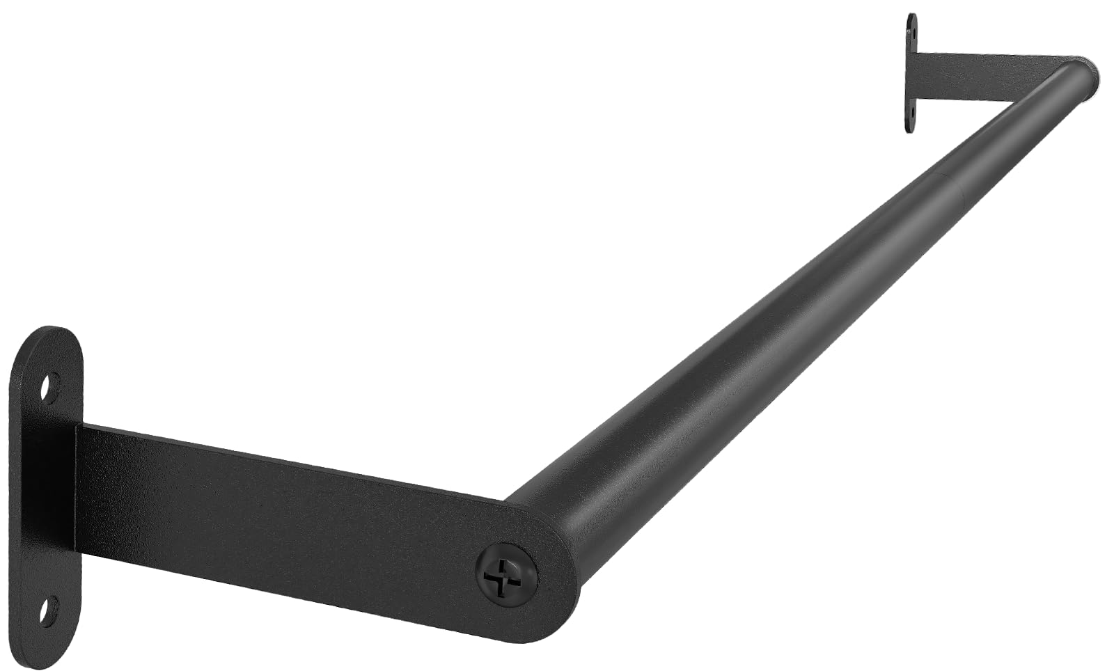Towel Bar for Bathroom Wall, Black 24 Inch Single Towel Bar Rods for Bathroom, Stainless Steel Heavy Duty Towel Racks for Bathro