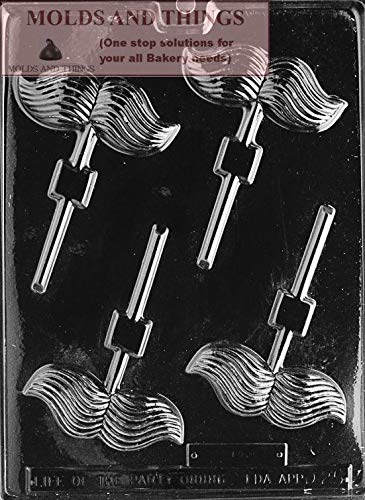 Happy Fathers Day Chocolate Candy Mold And Mustache Chocolate Candy Mold With  Candy Making Instruction