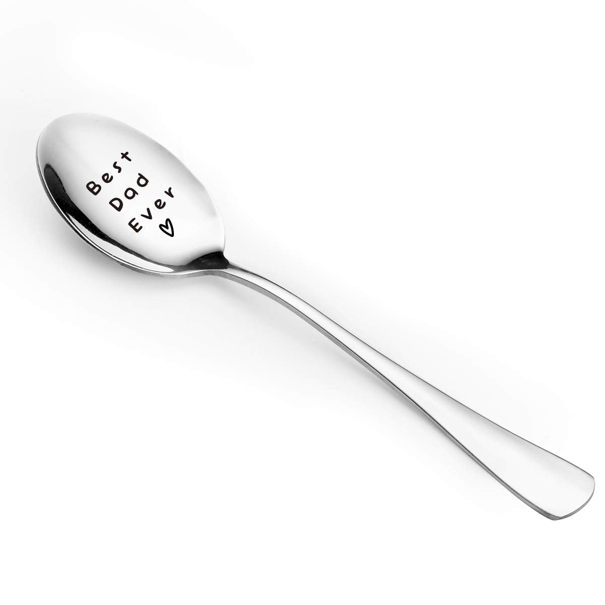 Best Dad Ever Spoon - Funny Dad Spoon Engraved Stainless Steel For Men Father - Tea Spoon Coffee Spoon - Dad Gift From Daughter