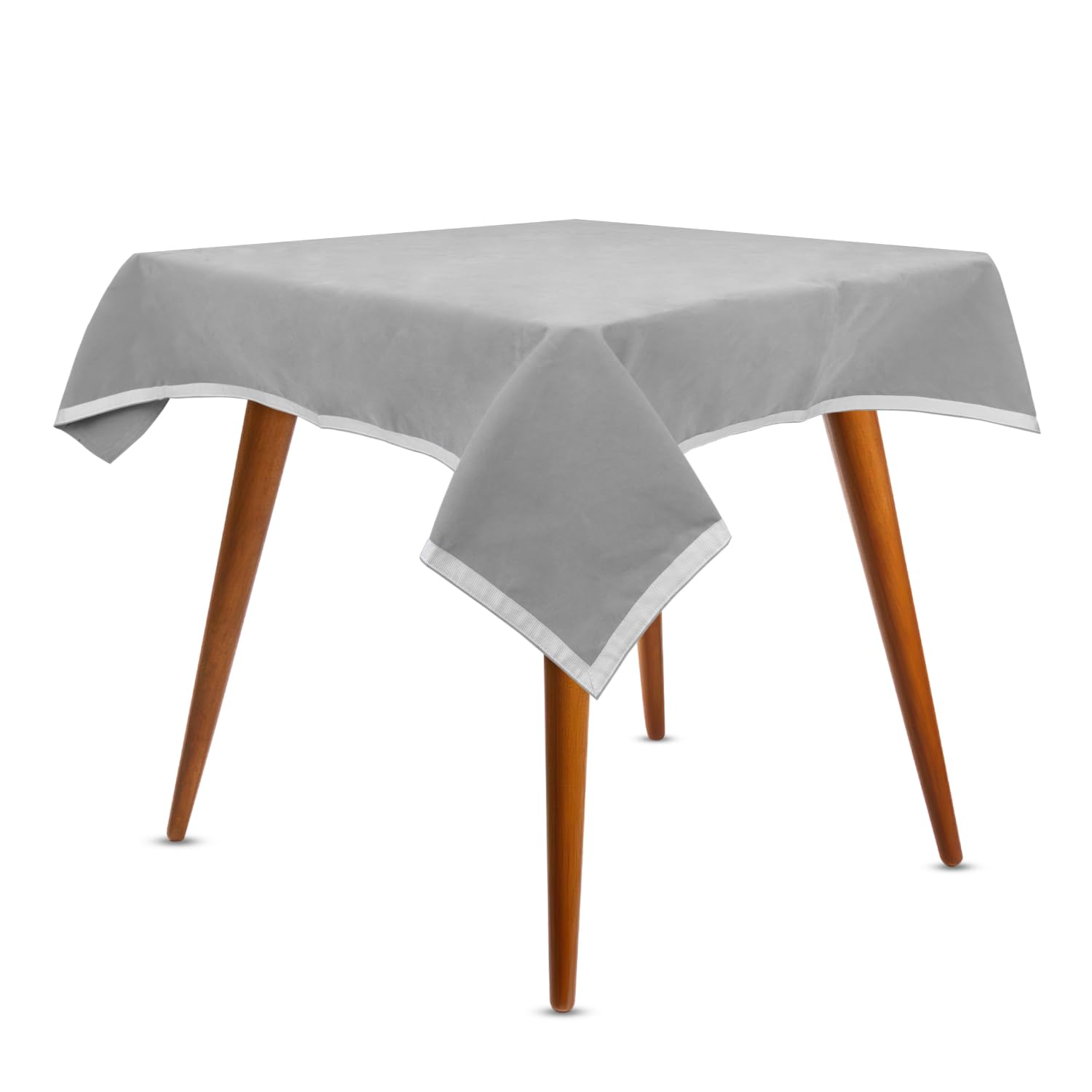 Pdtxcls Lamon 44'' Square Silver Gray Card (Bridge) Table Cover Portable Neck Fan, Hands-Free Bladeless Fan, Cooling Personal Fa