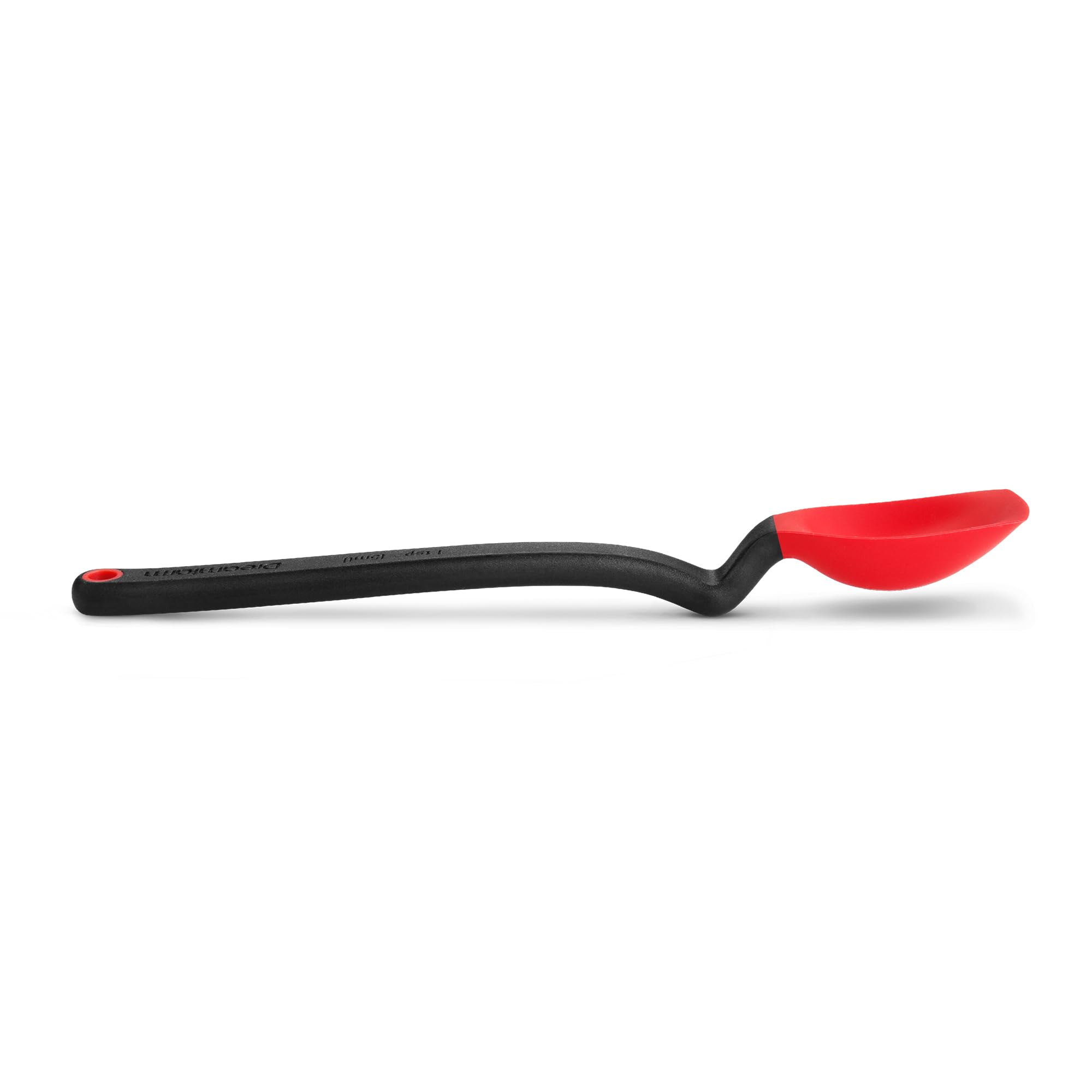Dreamfarm Mini Supoon Non-Stick Sit-Up Silicone Scraping Cooking Spoon, Jar Scraper Measures 5ml Tsp - 8 Red