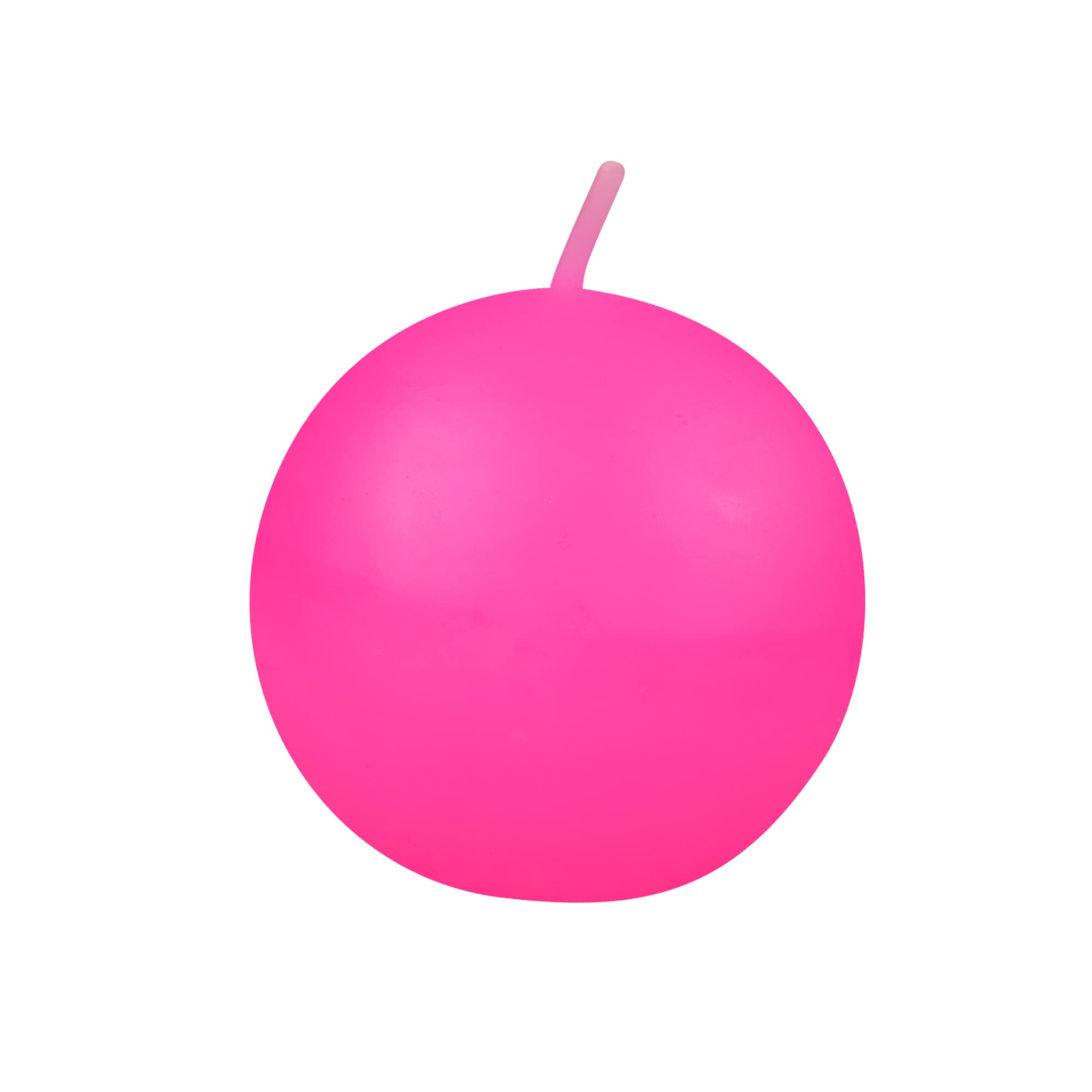 Zest Candle 6-Piece Ball Candles, 3-Inch, Hot Pink