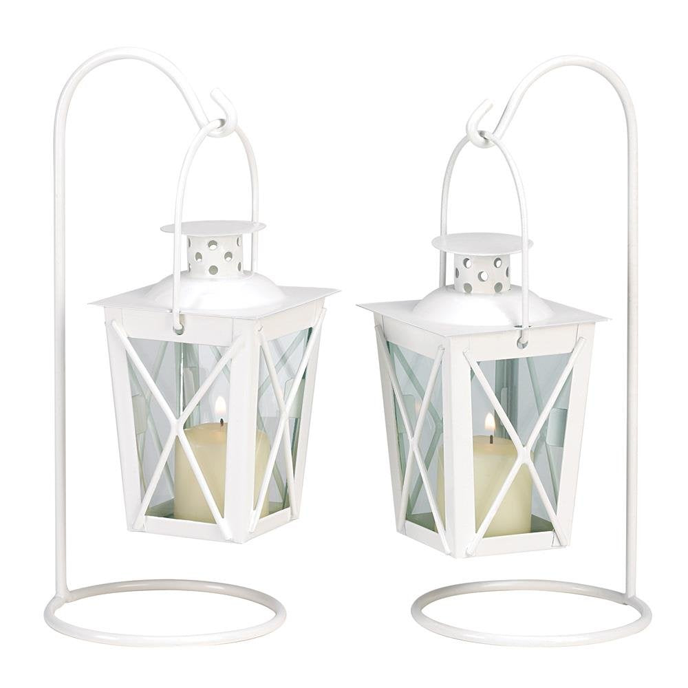 30 White Railroad Candle Lanterns