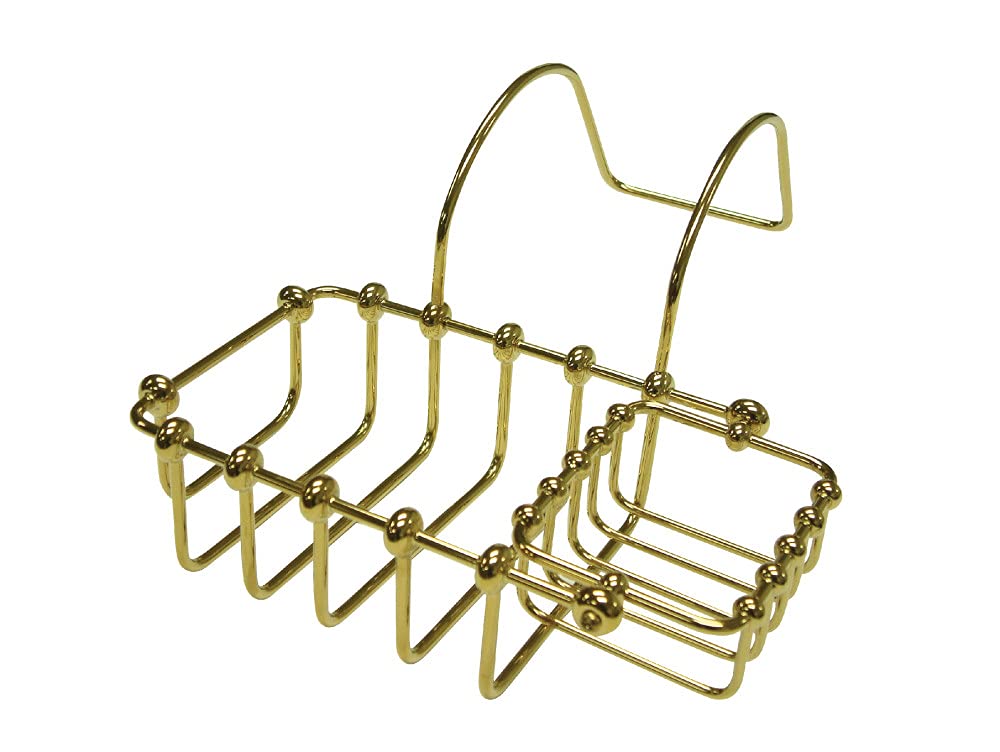 Kingston Brass CC2172 7'' Swivel Soap and Sponge Holder  Polished Brass