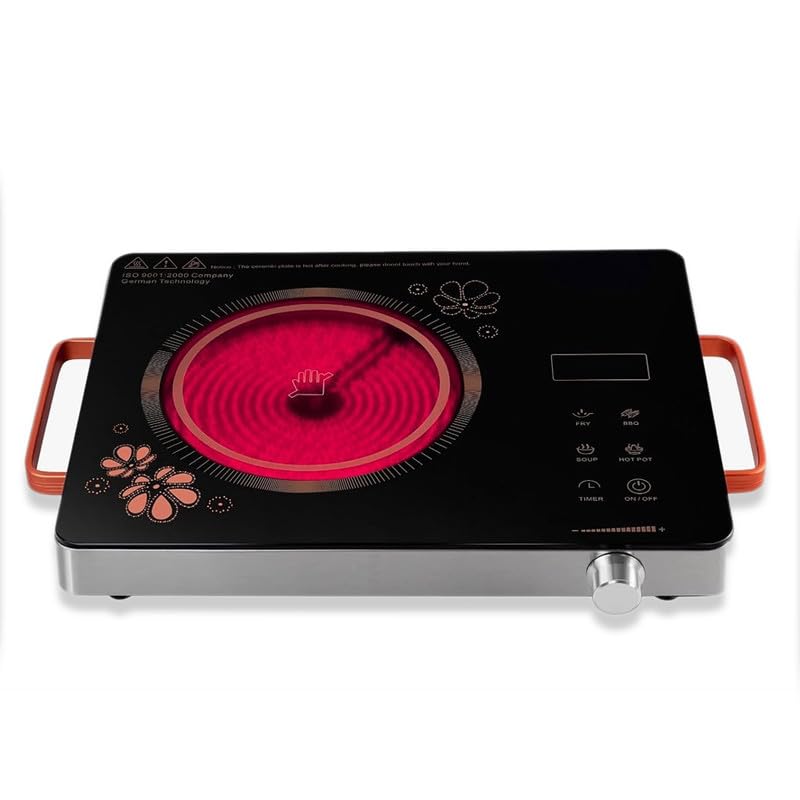 Elevea    Portable Electric Infrared Single Electric Stove Ceramic. Portable, Sleek, And With Reliable Parts, ItS The Perfect S
