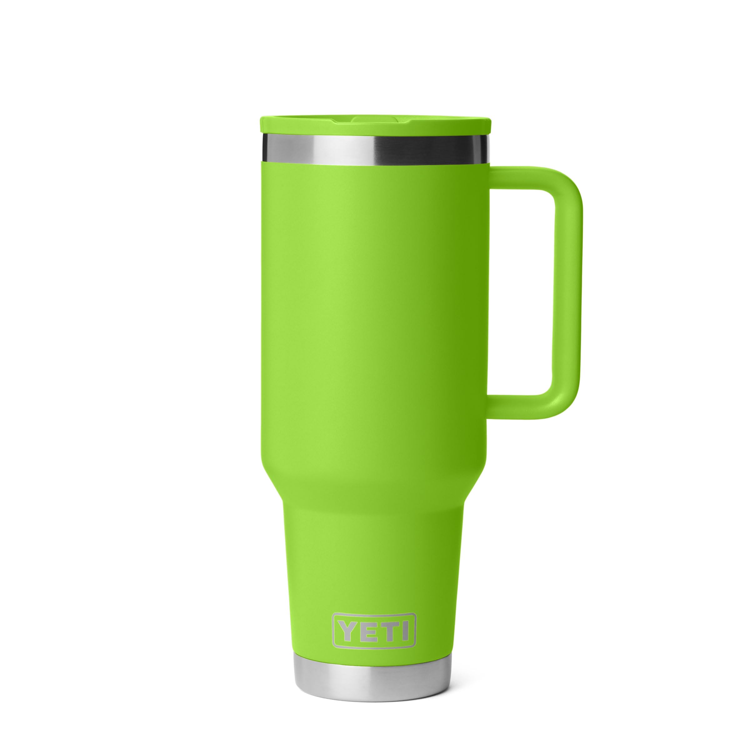 YETI Rambler 40 oz Travel Mug with Flip Straw Lid  Stainless Steel, Vacuum Insulated, Leakproof, Cup Holder Friendly, Venom