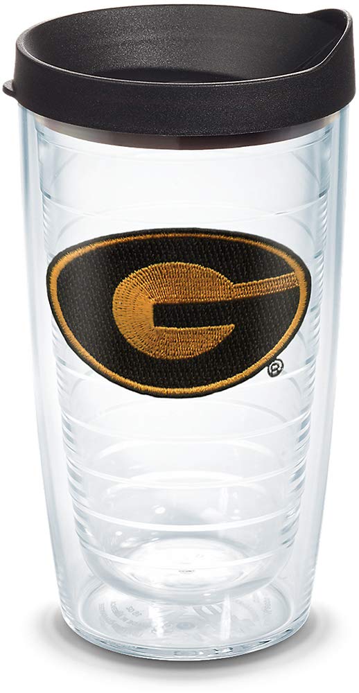 Tervis Gsu Tigers Logo Tumbler With Emblem And Black Lid 16Oz, Clear