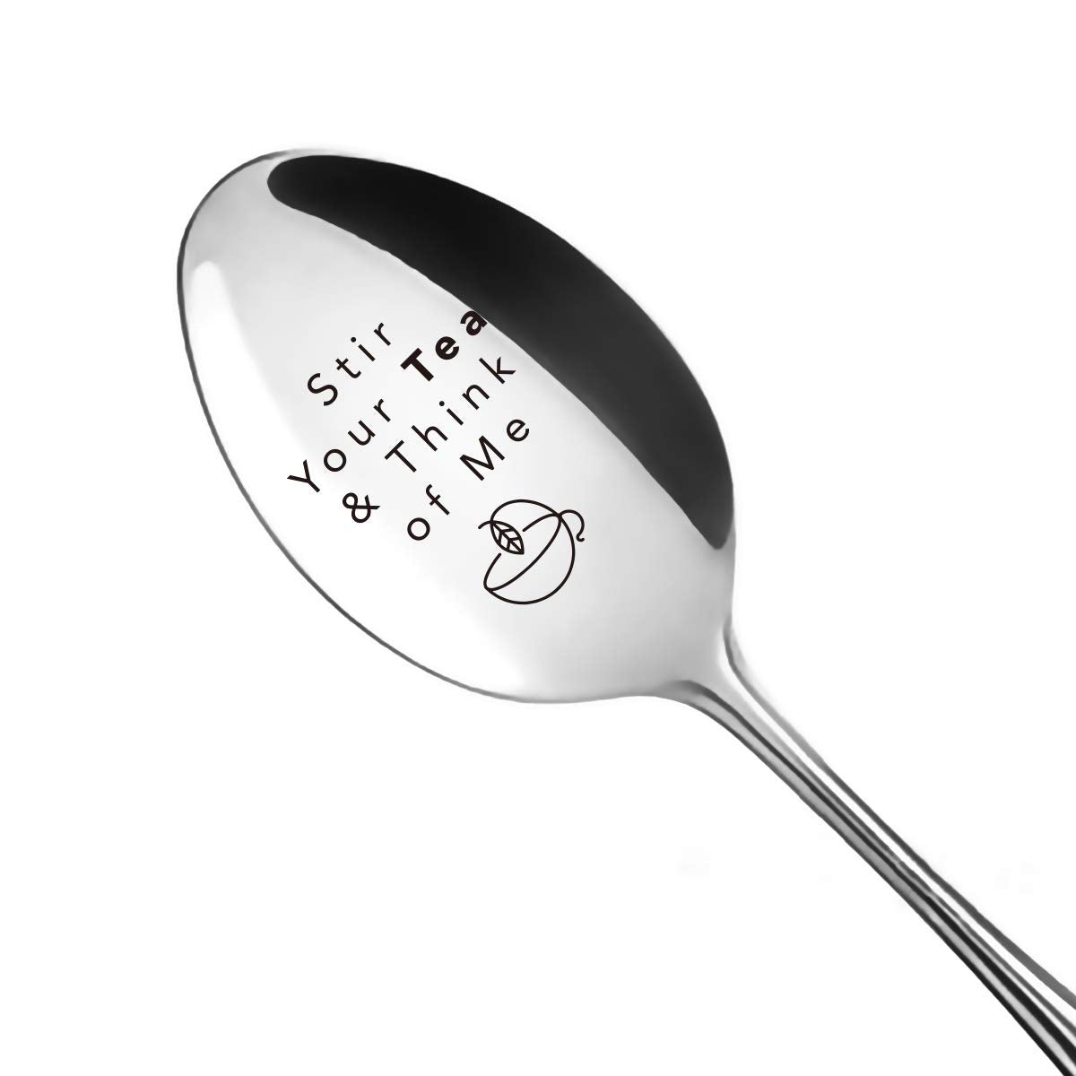 Funny Tea Spoon Engraved Stainless Steel For Tea Lovers Women Men - Cute Tea Spoon - Best For Wife Husband Boyfriend Friends - P