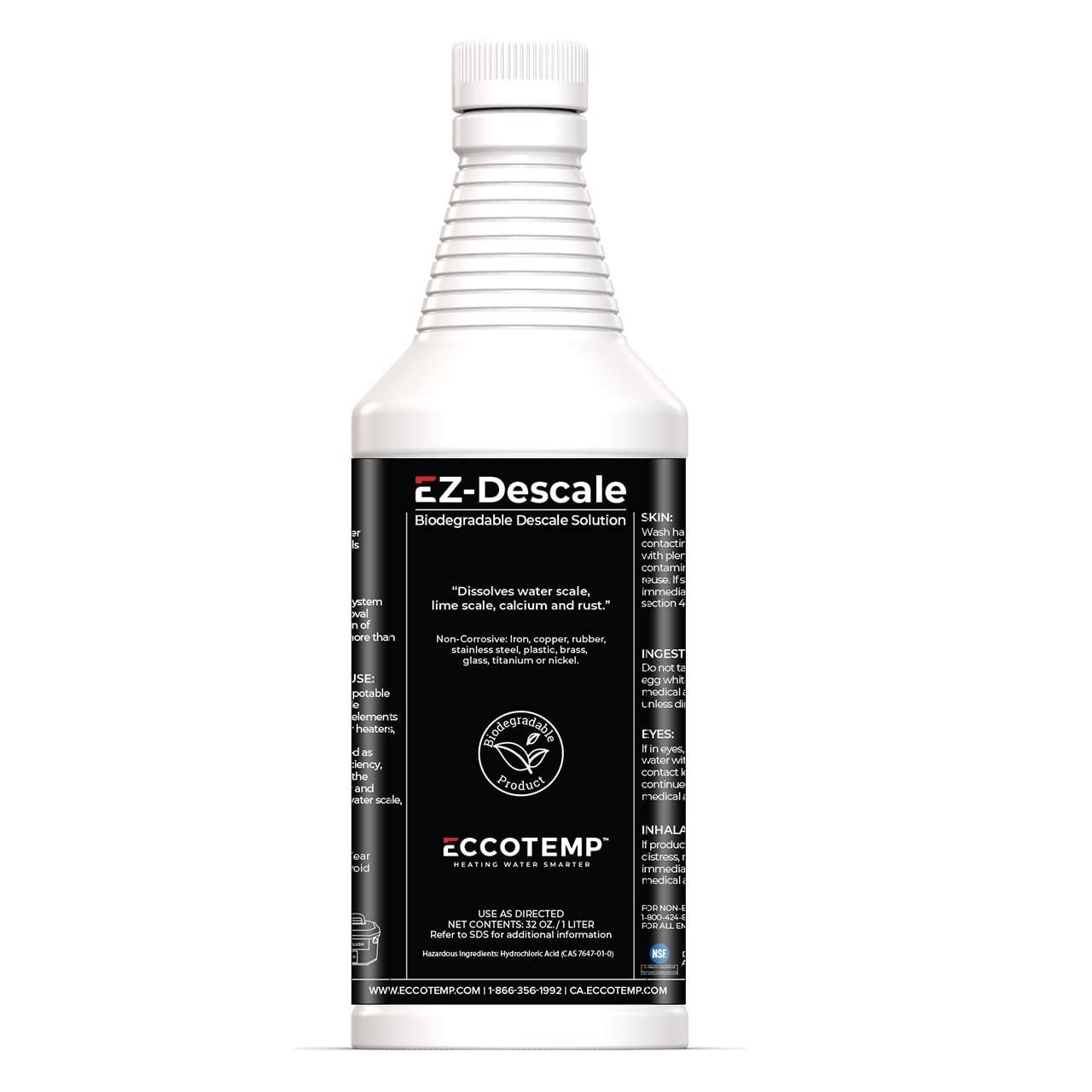Eccotemp Ez-Flush Kit Descaling Solution, 32 Oz.