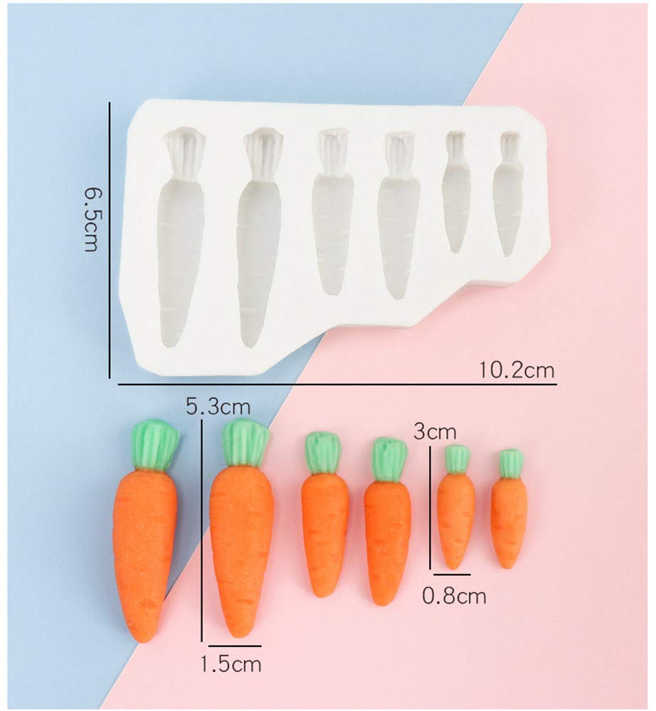 Qtmy Carrot Easter Silicone Molds For Resin Chocolate