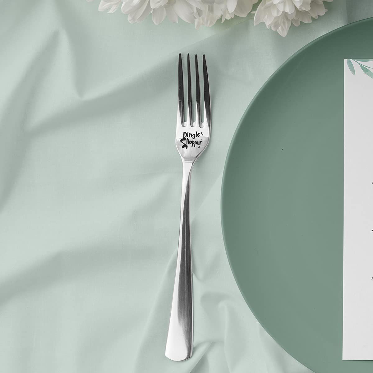 Funny Dingle Hopper Mermaid Fork Engraved Stainless Steel For Best Friend Him Her Men, Fork For Women Men Fans Mermaid Lovers, P