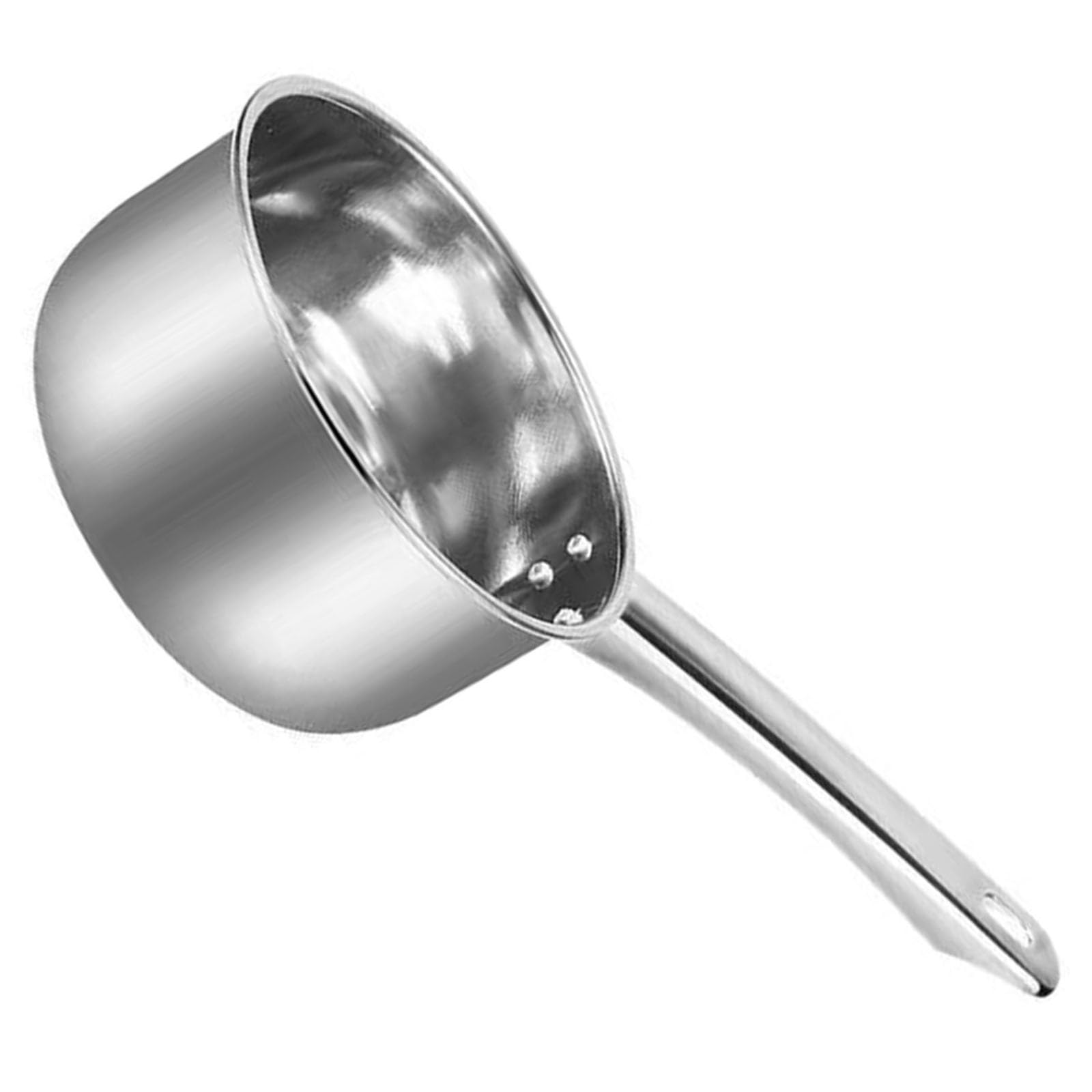 DEARMAMY Stainless Steel Metal Water Ladle with Handle for Kitchen and Home Use, Deep Soup Ladle Scoop Prevents Burned Hands, St