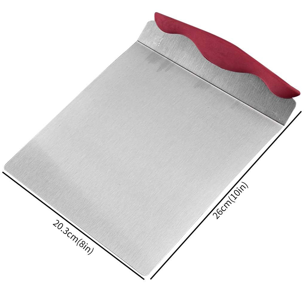 Cake Safe Lifter - 10'' X 8'' Stainless Steel Pizza Transfer Shovel Square Cake Tray Moving Plate Tool Cookie Spatula