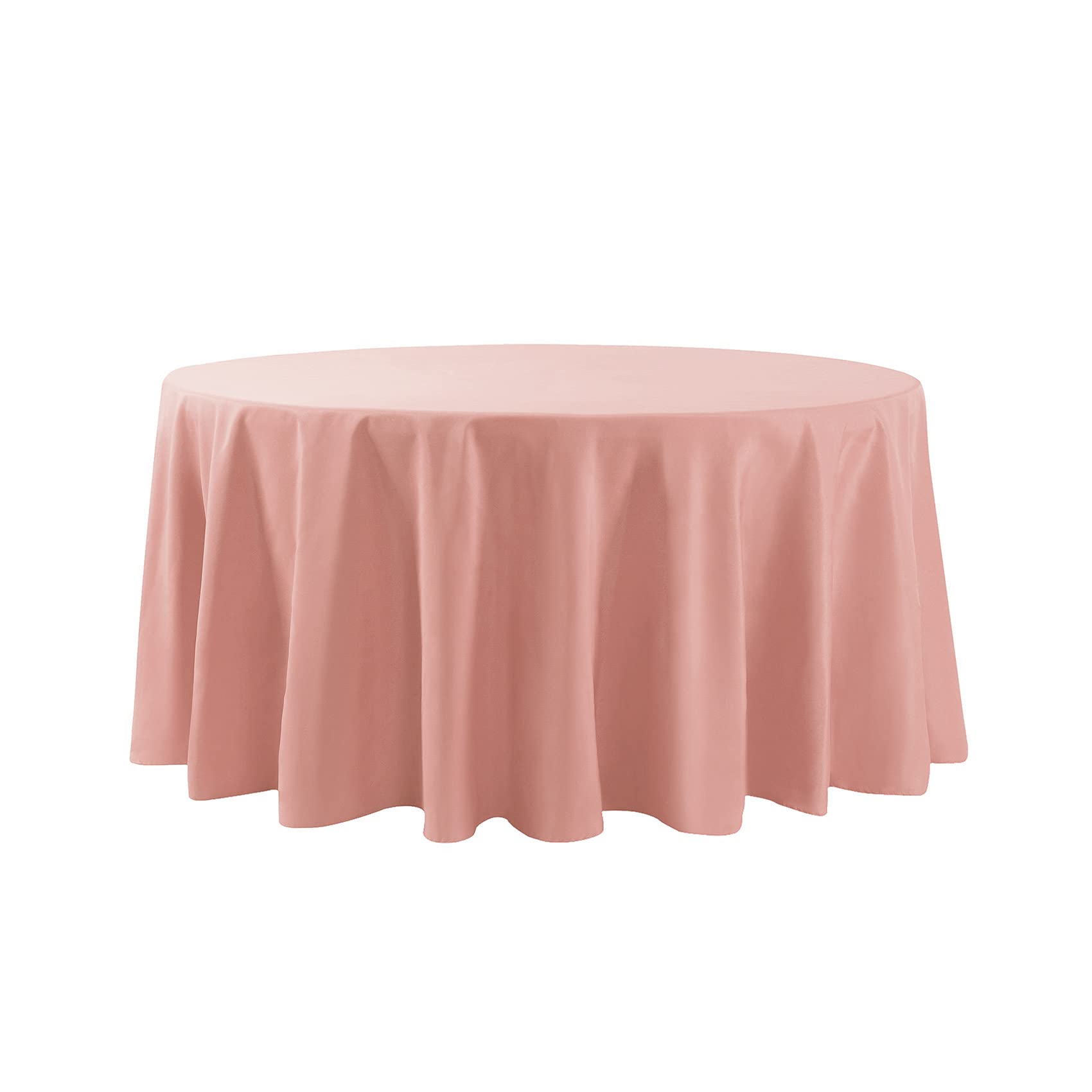 132 Inch Round Tablecloth Washable Polyester Table Cloth Decorative Table Cover For Wedding Party Dining Banquet(132 Inch, Dusty