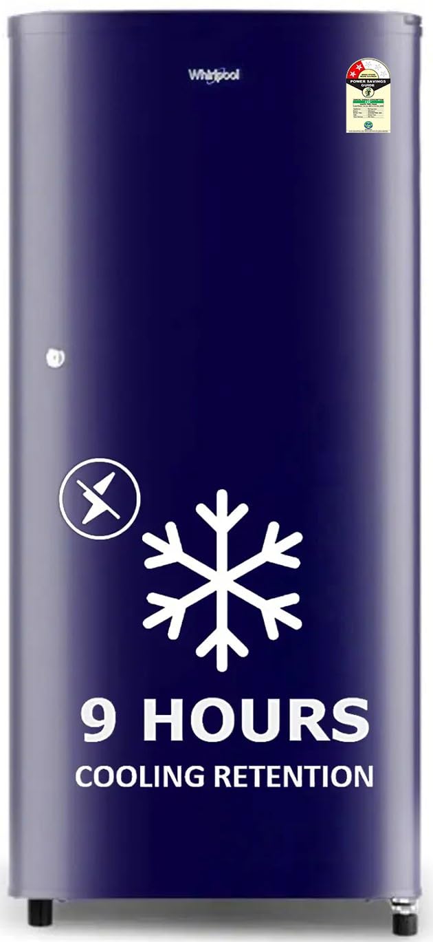 Whirlpool 184 L 2 Star DirectCool Single Door Refrigerator (205 Wde Cls 2S Sapphire BlueZ, Blue)