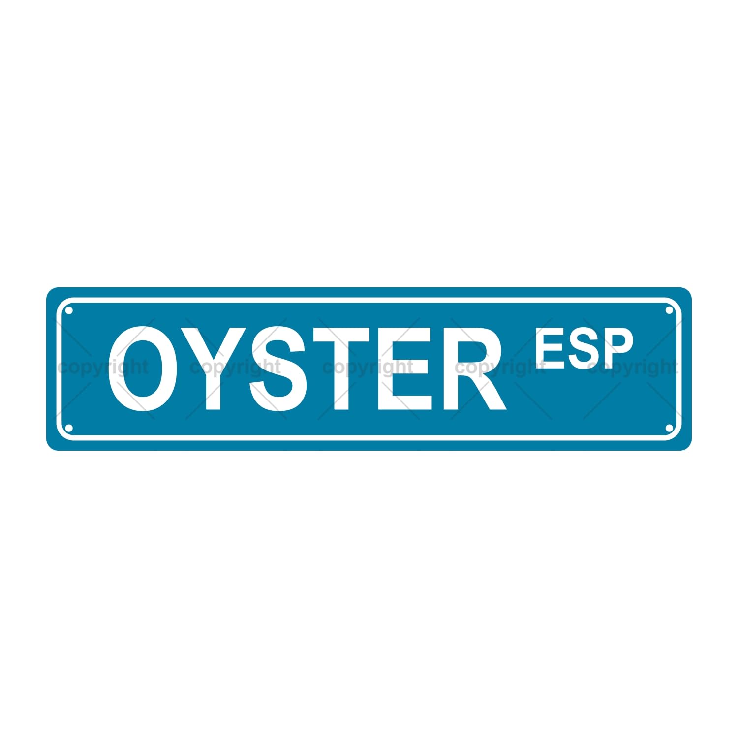 OYSTER ESP EATING Metal Tin Street Sign Bar Cafe Garage Cave Home Room Wall Bathroom Farmhouse Garden Porch Patio Decor, 16 x 4 
