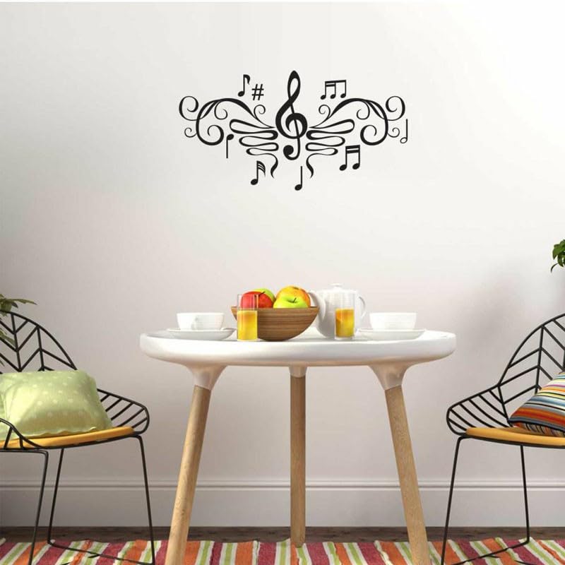 GADGETS WRAP Wall Decal Vinyl Sticker Musical Notes Pattern for Office Home Wall Decoration