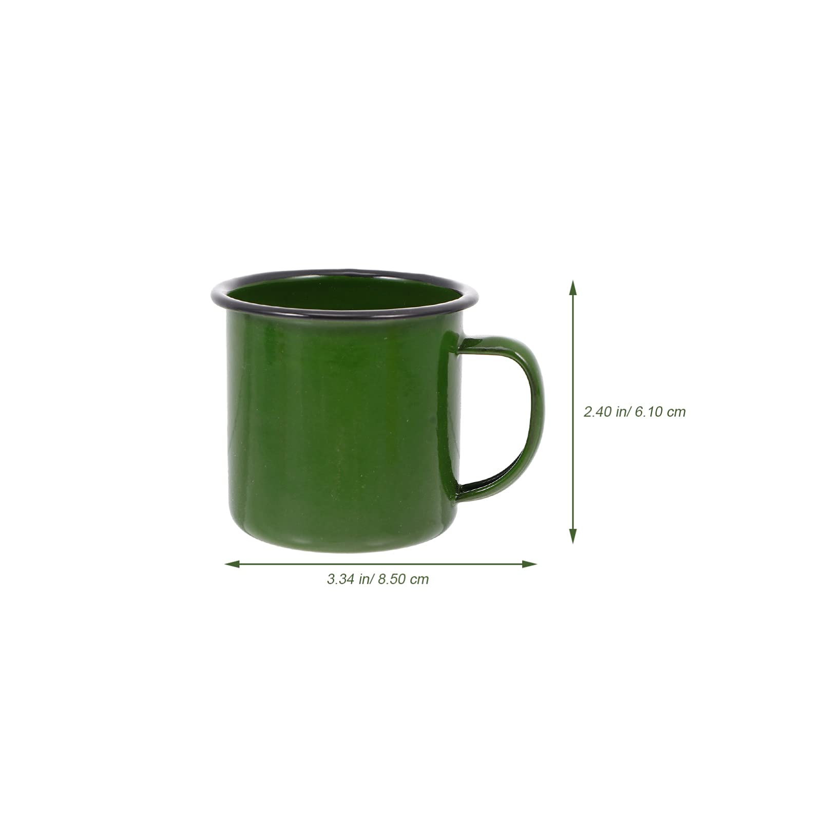 OSALADI 5pcs Enamelware Coffee Mug Camping Style Enamel Mug Decorative Cups Metal Cups for Hiking Travel Fishing Picnics Hunting