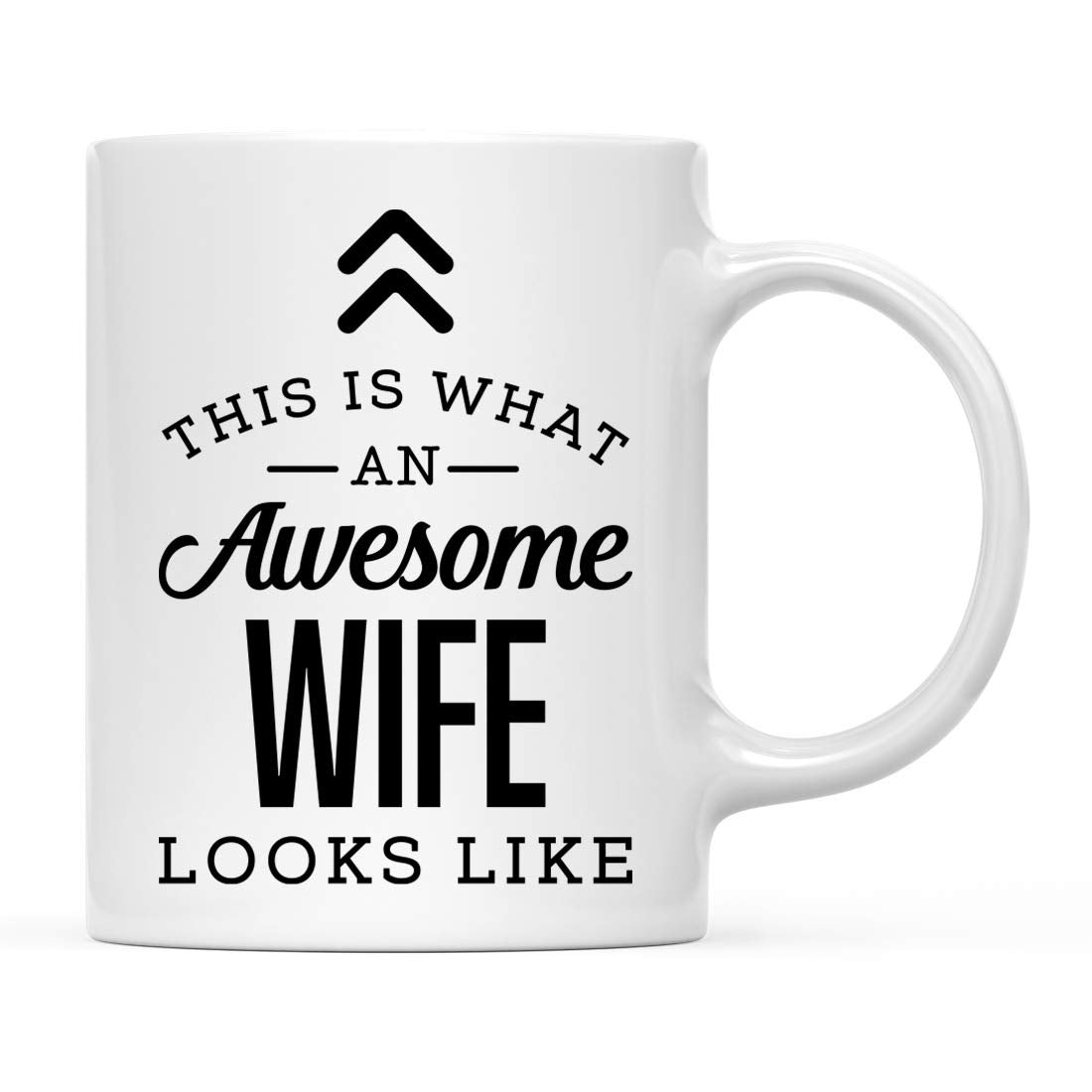 Andaz Press 11oz. Ceramic Coffee Tea Mug Gift, This is What an Awesome Wife Looks Like, 1-Pack, Birthday Gift Ideas Coworker Him