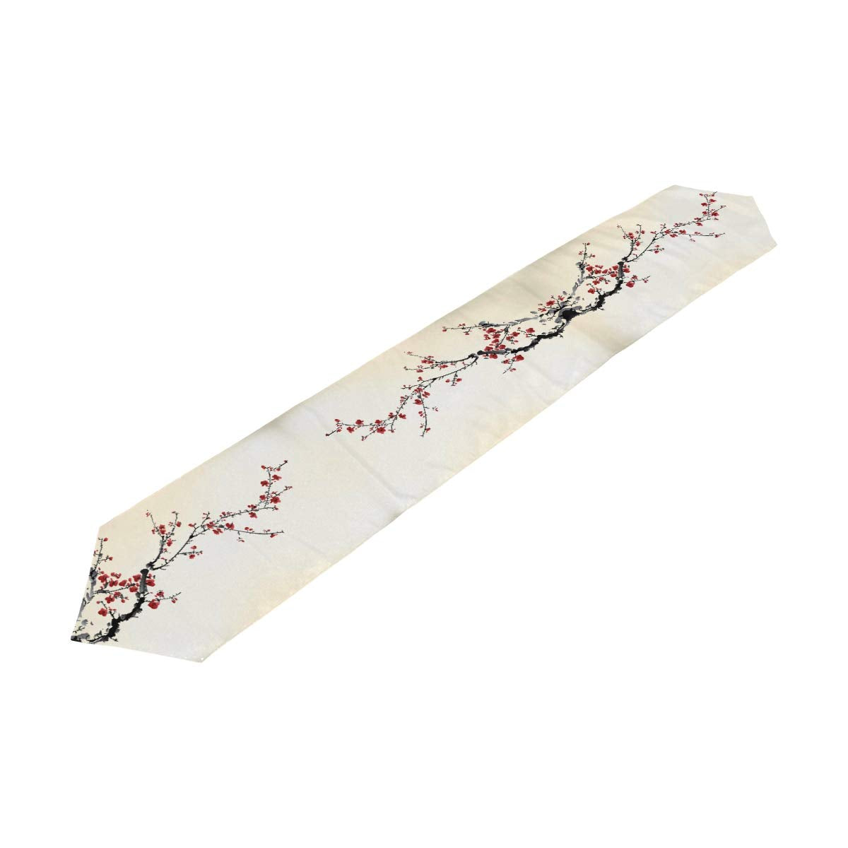 Woor Double-Sided Spring Japanese Cherry Blossom Sakura Tree Table Runner 13 X 90 Inches Long,Table Cloth Runner For Wedding Par