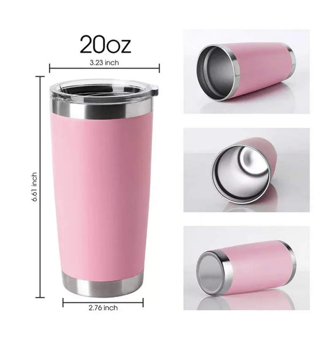 Funny Coffee Tumbler Travel Mug Insulated Tumblers Mugs With Sayings Coffee Every Damn Day | 20 Oz Cups With Lids Stainless Stee