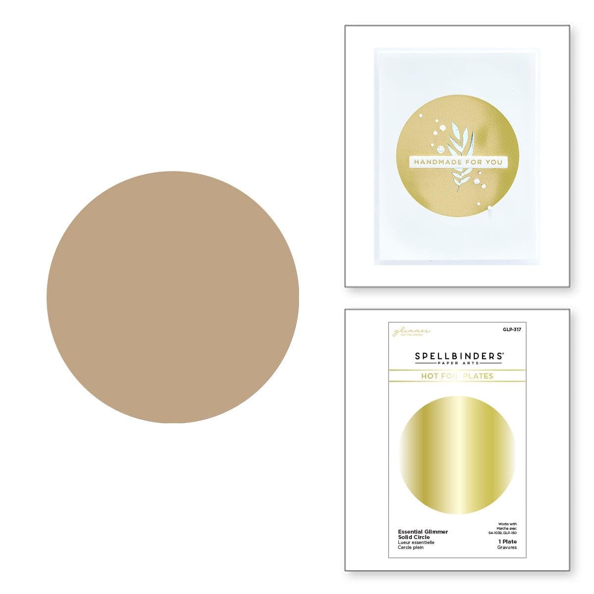 Spellbinders Hot Foil Plate Circle, Bronze