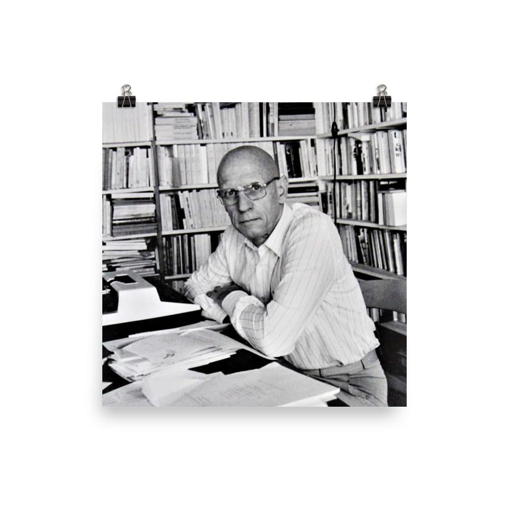 Michel Foucault Poster Print- Wall Art For Home Decor Office Living Room Bedroom, No Frame, Range Of Sizes
