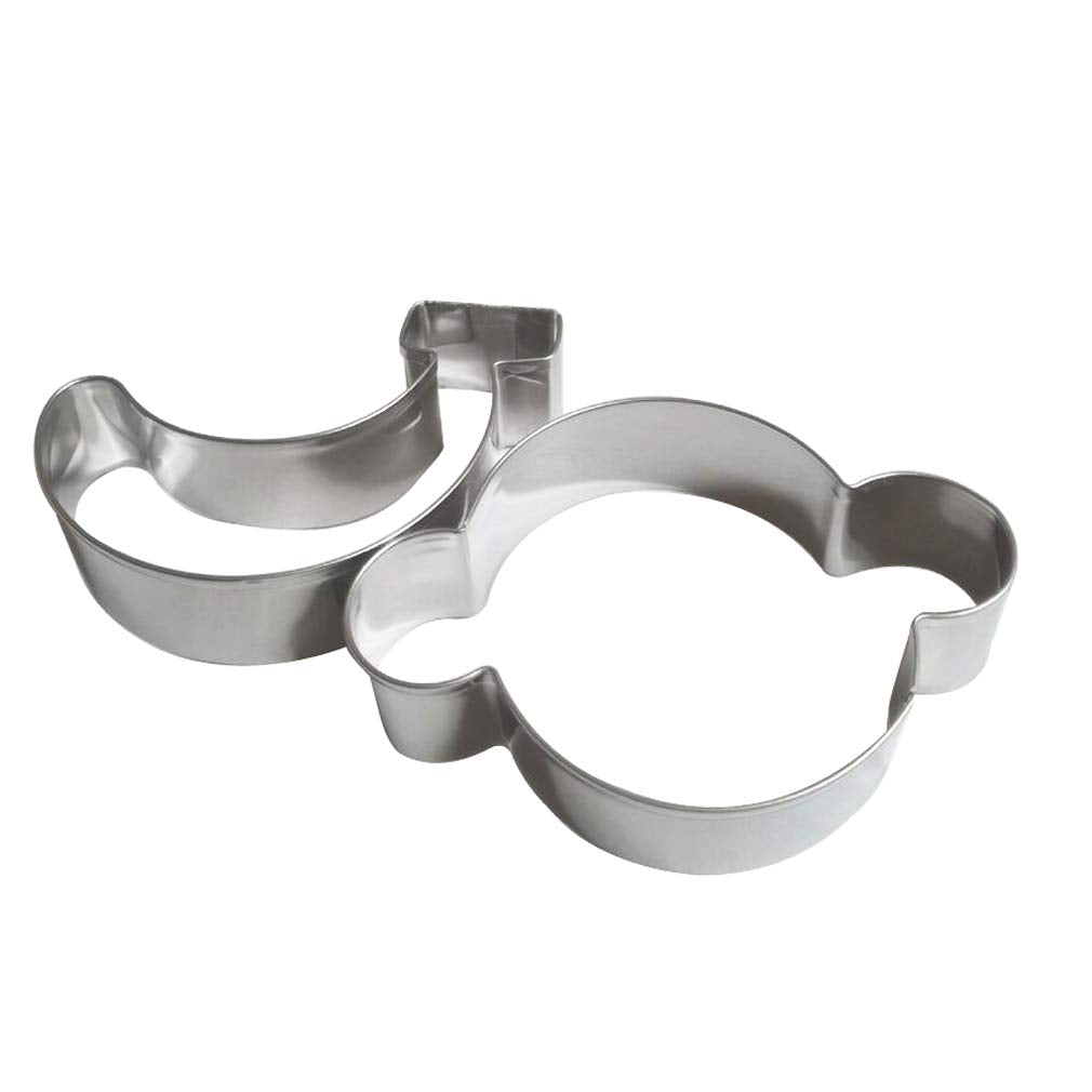 Gxhuang Monkey Banana Cookie Cutter - Stainless Steel - 2Pieces