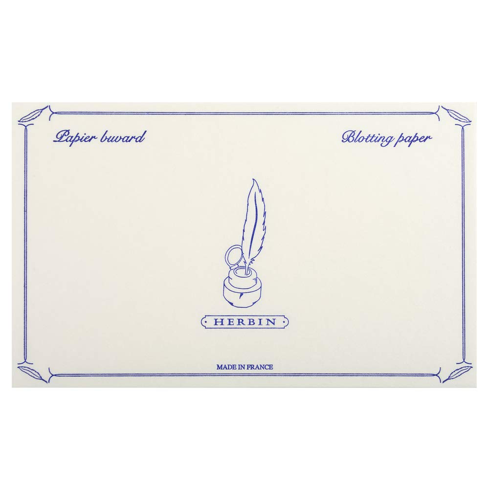 Herbin 10 White Blotter Sheets - 4 3/4 X 6 1/3