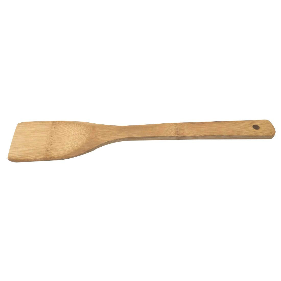 11.8-Inch Natural Wood Turners Bamboo Utensil Kitchen Wooden Cooking Tools Spoon Spatula Cooking, Stir Fry And Mixing, Essential