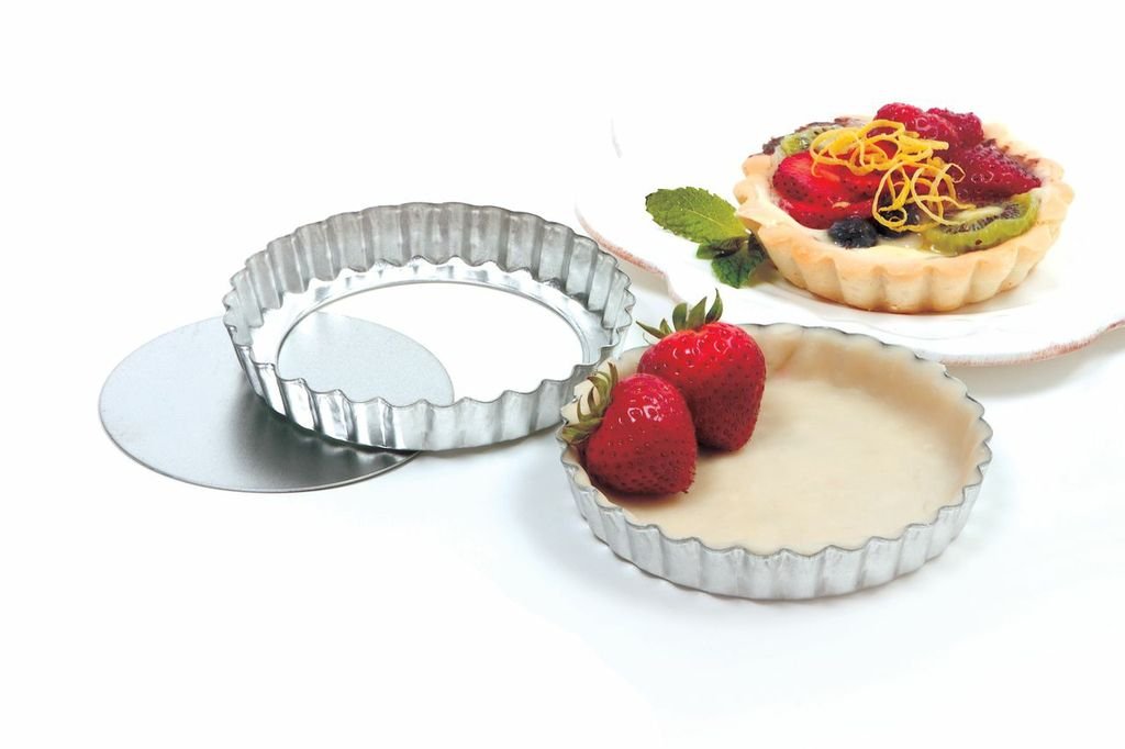 Norpro Tin Quiche/Tart Pan, 4.75-Inch, Silver
