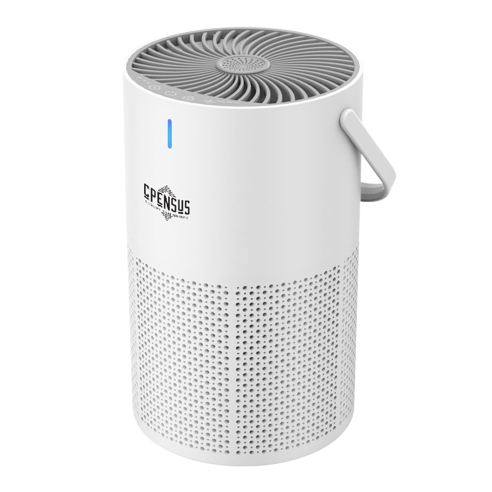 Cpensus Air Purifier For Bedroom Coverage 107 Ft True H13 With Activated Carbon Filter Aromatherapy ChildLock Timer Portable Fo