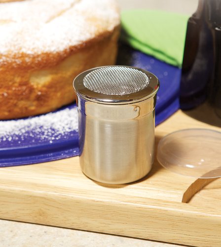 Fox Run Stainless Steel Spice And Cheese Jar, 2.5'', Mesh Top, Mesh Top Shaker, 2.5-Inch