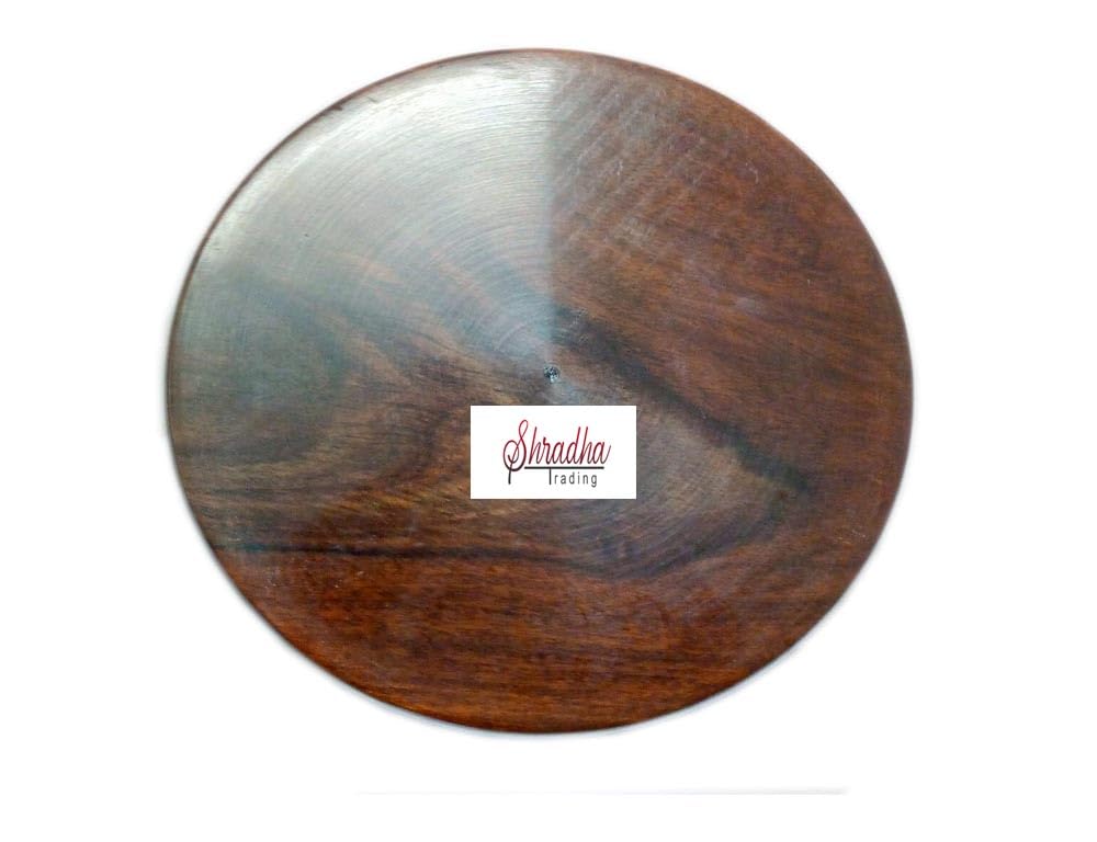 Shradha Trading Wooden Rolling Circular Board, Wooden Chakla, Wooden Rolling Board,Chapati Maker
