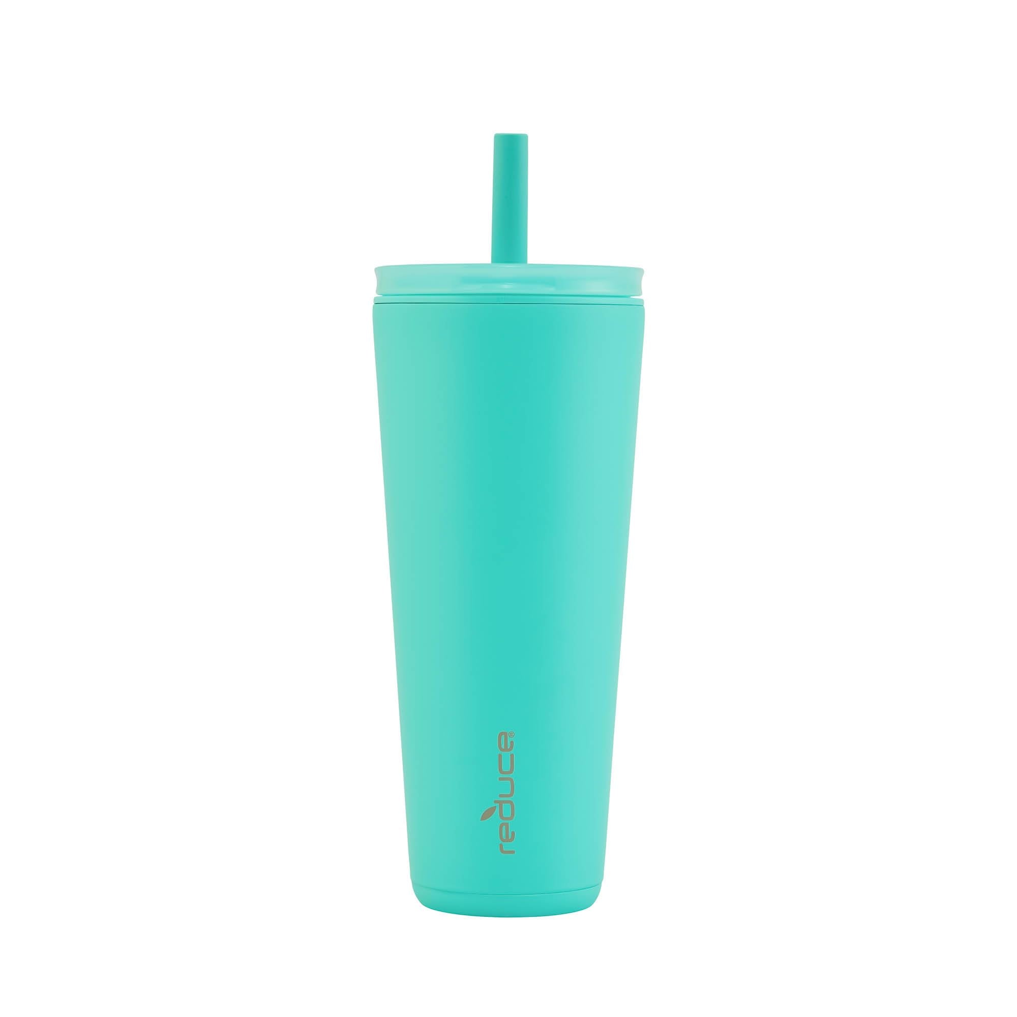Reduce Halo 32 Oz Stainless Steel Vacuum Insulated Tumbler - Spill Proof Travel Mug With Flip Handle Lid - Keeps Drinks Cold For