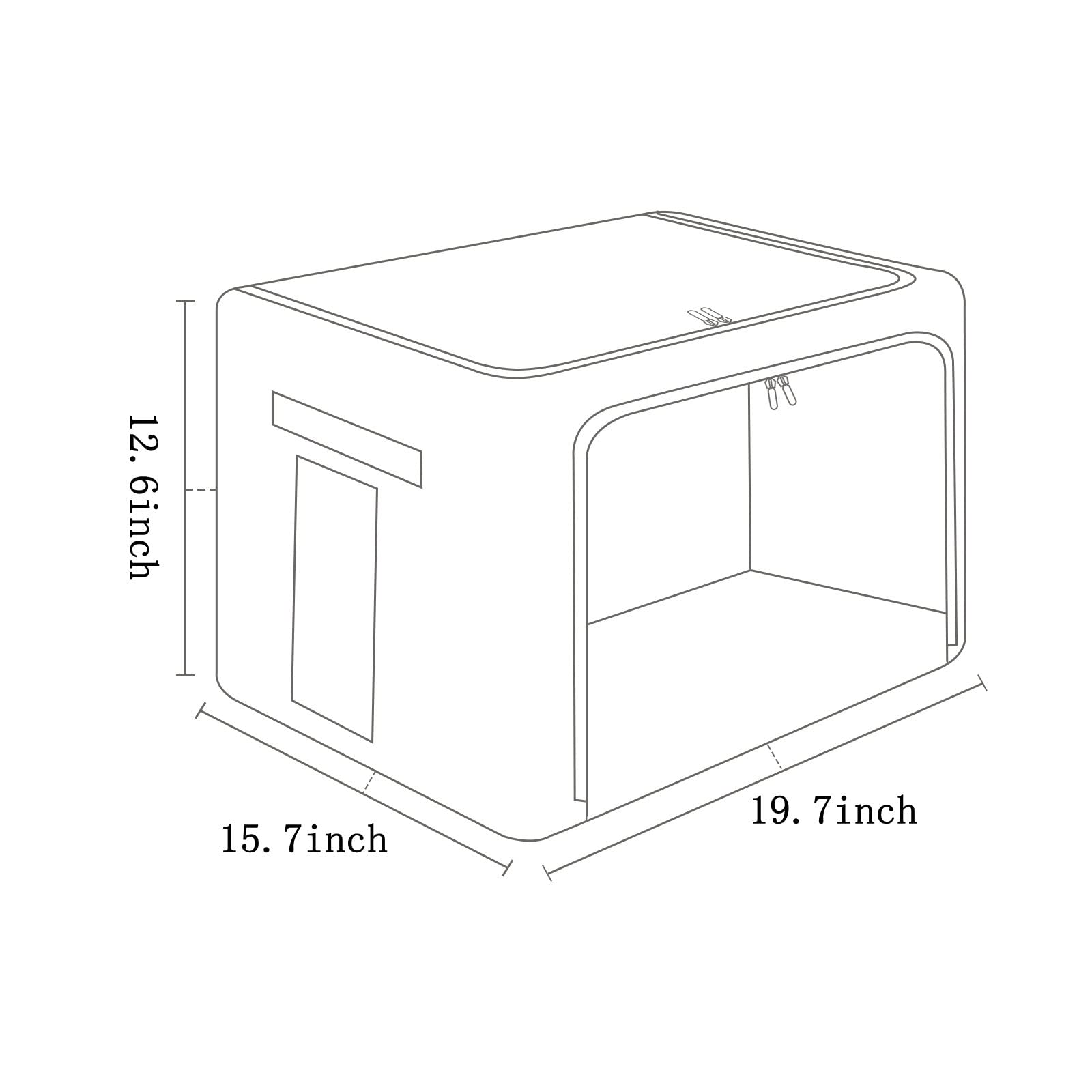 2 Pack Clothes Storage Bins - Stackable Metal Frame Storage Box - Large Capacity Foldable Linen Fabric Box Organizer with Carryi