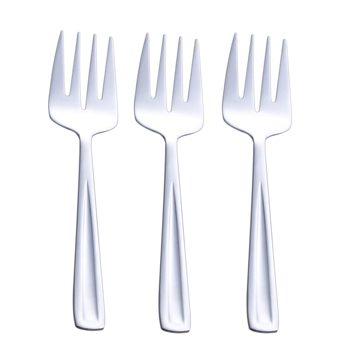 Gogeili Stainless Steel Large Serving Fork Set, 9.5-Inch Big Serving Fork For Party, Banquet, Buffet, Dishwasher Safe, Set Of 3